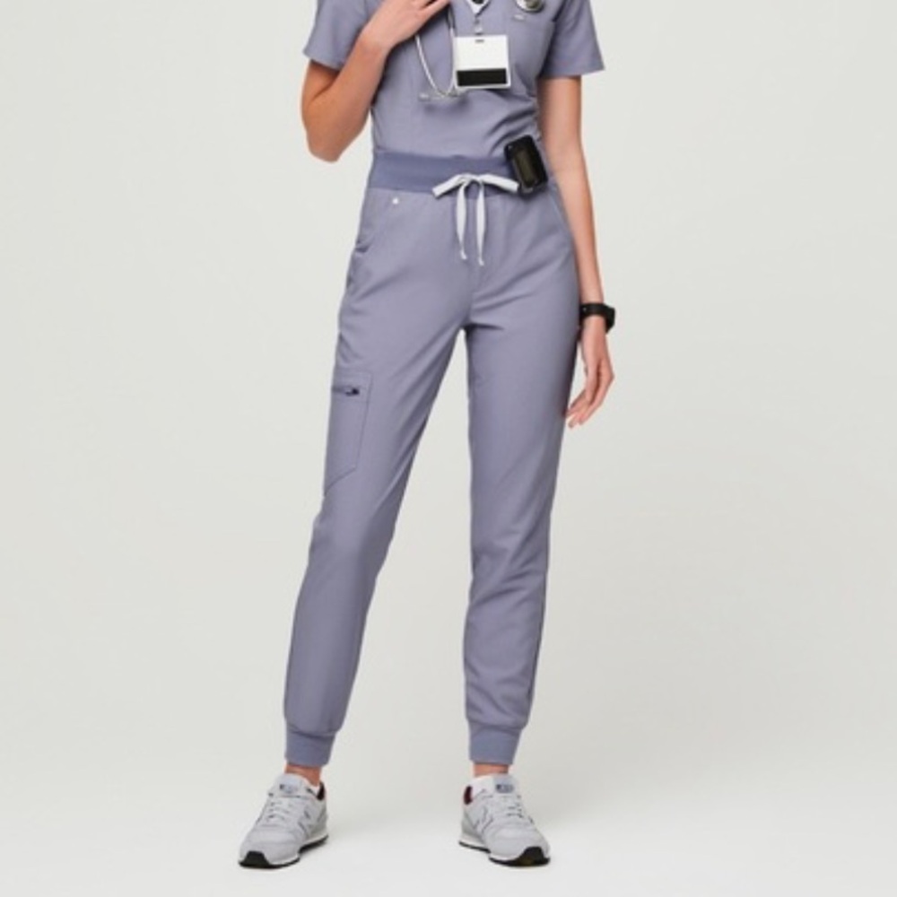FIGS Vapor Blue Space Dye Zamora Joggers
